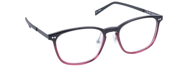 nine eyewear 2719 Brillestel (Form: Firkantet - Farve: Rød)