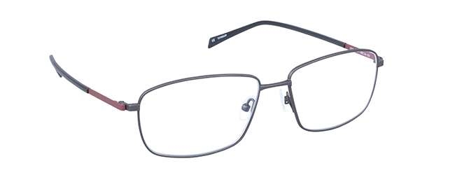 nine eyewear 2379 Brillestel (Form: Firkantet - Farve: Sort)