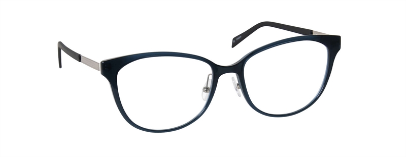 nine eyewear 2824 Brillestel (Form: Firkantet - Farve: Blå)