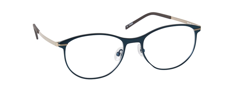 nine eyewear 2585 Brillestel (Form: Panto - Farve: Blå)