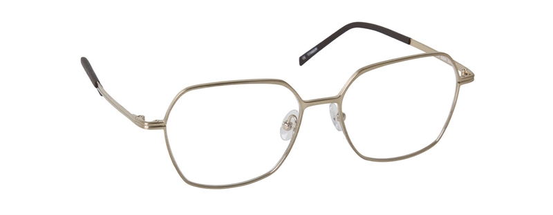 nine eyewear 2972 Brillestel (Form: Firkantet - Farve: Guld)