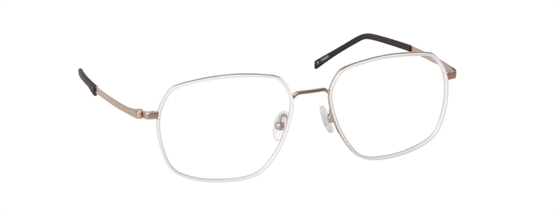 nine eyewear 2918 Brillestel (Form: Firkantet - Farve: Hvid)