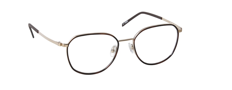 nine eyewear 2917 Brillestel (Form: Panto - Farve: Guld)