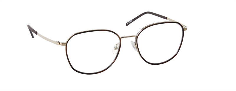 nine eyewear 2917 Brillestel (Form: Panto - Farve: Guld)