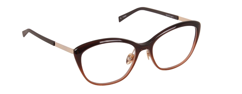 nine eyewear 2732 Brillestel (Form: Cat Eye - Farve: Brun)