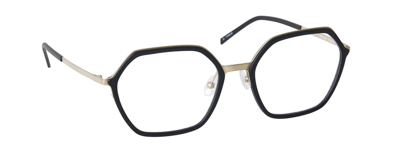 nine eyewear 2285 Brillestel (Form: Firkantet - Farve: Sort)