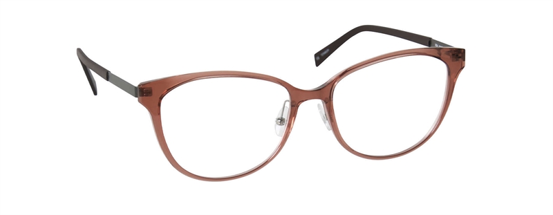 nine eyewear 2824 Brillestel (Form: Firkantet - Farve: Brun)