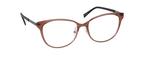 nine eyewear 2824 Brillestel (Form: Firkantet - Farve: Brun)