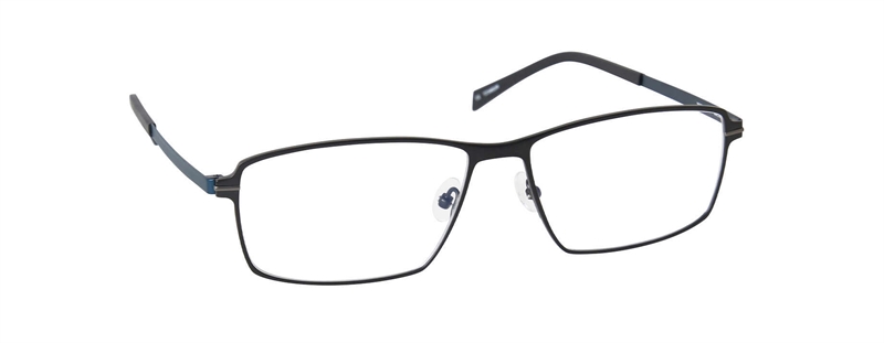 nine eyewear 2589 Brillestel (Form: Firkantet - Farve: Sort)