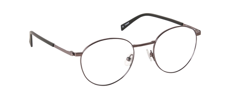 nine eyewear 2337 Brillestel (Form: Rund - Farve: Rød)