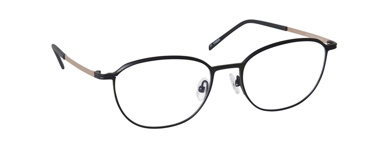 nine eyewear 2952 Brillestel (Form: Panto - Farve: Sort)