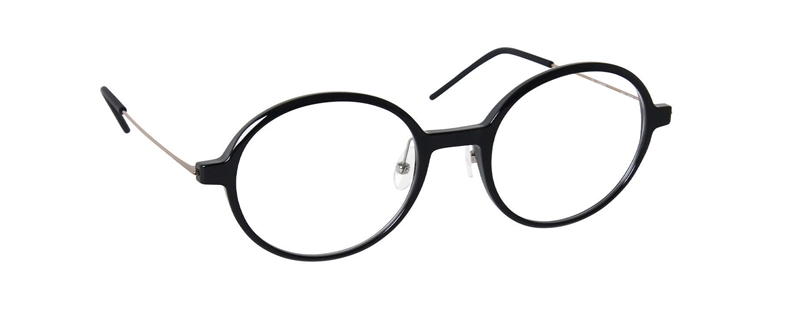 nine eyewear 2811 Brillestel (Form: Rund - Farve: Sort)