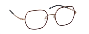 nine eyewear 2912 Brillestel (Form: Firkantet - Farve: Pink)