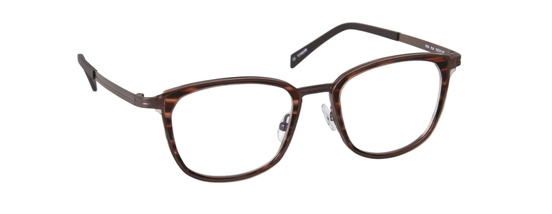 nine eyewear 2938 Brillestel (Form: Firkantet - Farve: Rød)