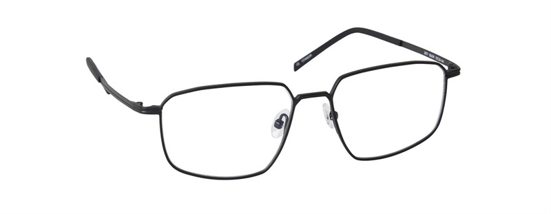 nine eyewear 2977 Brillestel (Form: Firkantet - Farve: Sort)