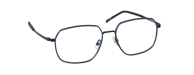 nine eyewear 2918 Brillestel (Form: Firkantet - Farve: Blå)