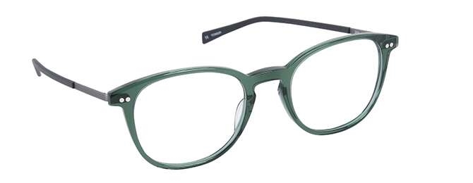 nine eyewear 2716 Brillestel (Form: Panto - Farve: Grøn)