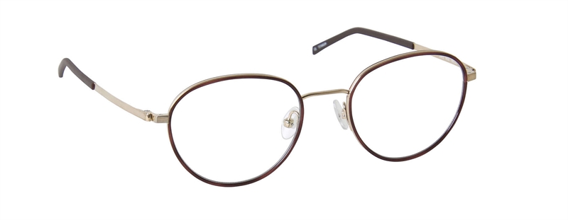 nine eyewear 2913 Brillestel (Form: Panto - Farve: Brun)