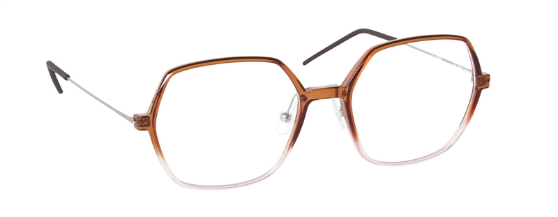 nine eyewear 2812 Brillestel (Form: Panto - Farve: Brun)