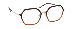 nine eyewear 2285 Brillestel (Form: Firkantet - Farve: Guld)