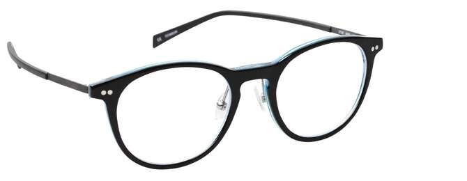 nine eyewear 2728 Brillestel (Form: Panto - Farve: Blå)