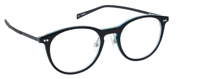 nine eyewear 2728 Brillestel (Form: Panto - Farve: Blå)