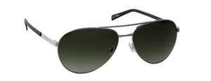 nine eyewear 2327S Solbrille (Form: Pilot - Farve: Sølv)