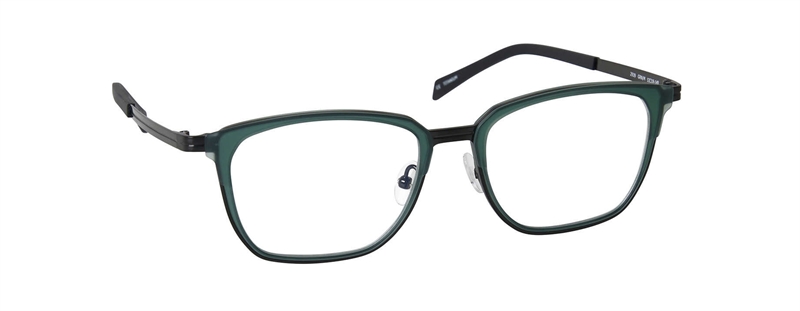 nine eyewear 2939 Brillestel (Form: Firkantet - Farve: Grøn)