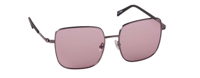 nine eyewear 2356S Solbrille (Form: Firkantet - Farve: Rød)