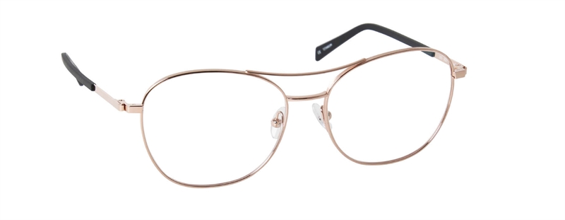 nine eyewear 2355 Brillestel (Form: Panto - Farve: Guld)