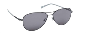 nine eyewear 2347S Solbrille (Form: Pilot - Farve: Sort)
