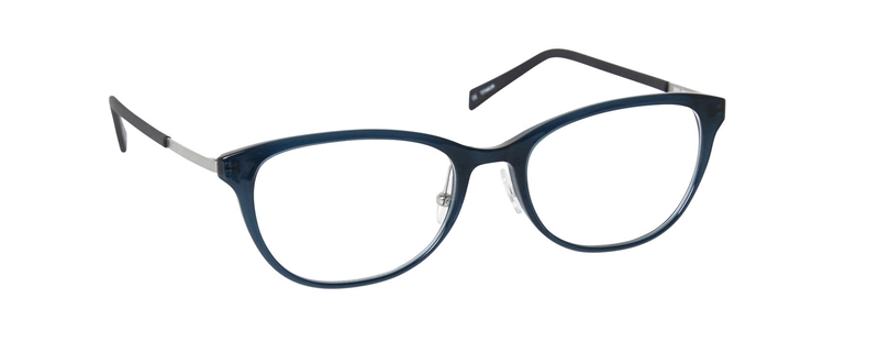 nine eyewear 2815 Brillestel (Form: Firkantet - Farve: Blå)