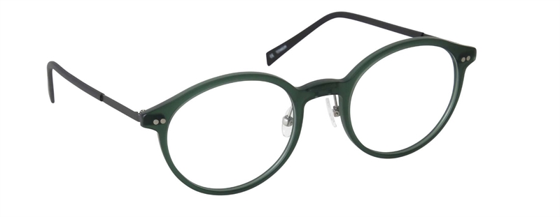 nine eyewear 2713 Brillestel (Form: Rund - Farve: Grøn)