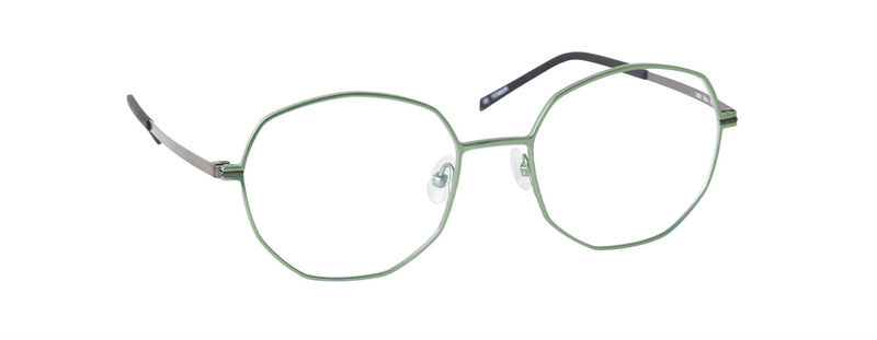 nine eyewear 2582 Brillestel (Form: Panto - Farve: Grøn)