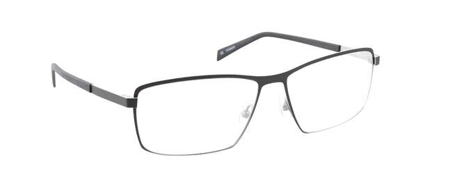 nine eyewear 2267 Brillestel (Form: Firkantet - Farve: Sort)