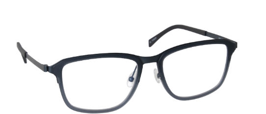 nine eyewear 2286 Brillestel (Form: Firkantet - Farve: Blå)