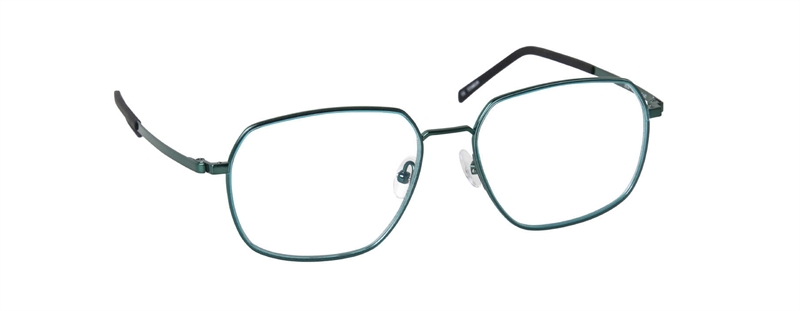 nine eyewear 2918 Brillestel (Form: Firkantet - Farve: Grøn)