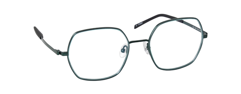 nine eyewear 2912 Brillestel (Form: Firkantet - Farve: Grøn)