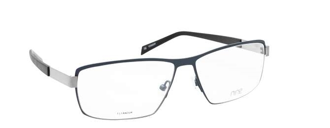 nine eyewear 2239 Brillestel (Form: Firkantet - Farve: Blå)