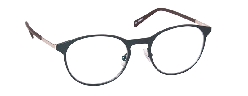 nine eyewear 2548 Brillestel (Form: Panto - Farve: Grøn)