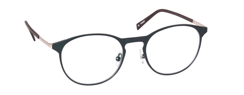 nine eyewear 2548 Brillestel (Form: Panto - Farve: Grøn)