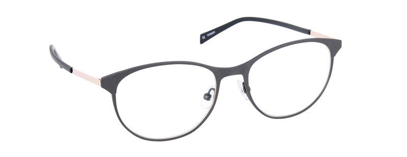 nine eyewear 2575 Brillestel (Form: Panto - Farve: Sort)