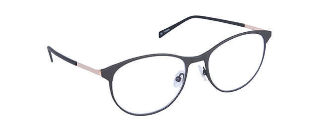nine eyewear 2575 Brillestel (Form: Panto - Farve: Sort)