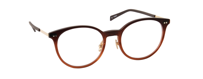 nine eyewear 2743 Brillestel (Form: Panto - Farve: Brun)