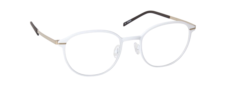 nine eyewear 2583 Brillestel (Form: Panto - Farve: Hvid)