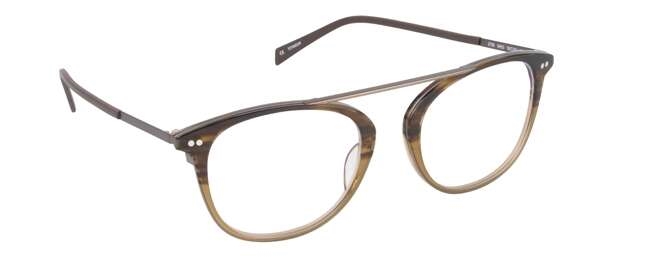 nine eyewear 2730 Brillestel (Form: Panto - Farve: Brun)