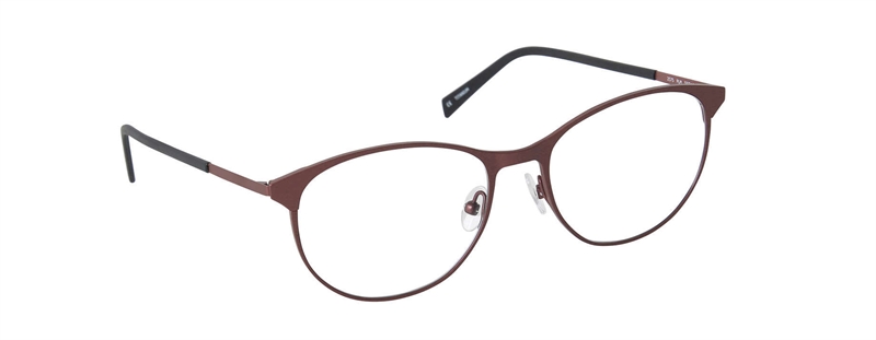 nine eyewear 2575 Brillestel (Form: Panto - Farve: Rød)