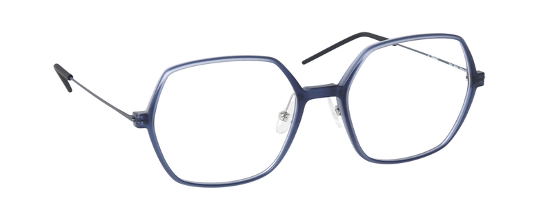 nine eyewear 2812 Brillestel (Form: Panto - Farve: Blå)