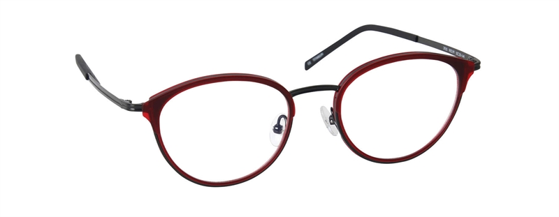 nine eyewear 2935 Brillestel (Form: Panto - Farve: Rød)