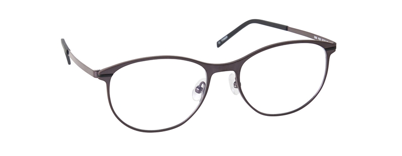 nine eyewear 2585 Brillestel (Form: Panto - Farve: Rød)